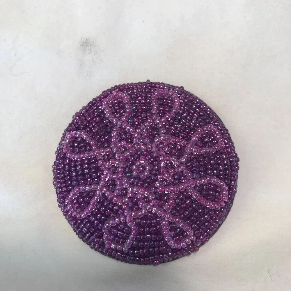 Mark by Avon 2005 Karmala Beaded Mirror purple